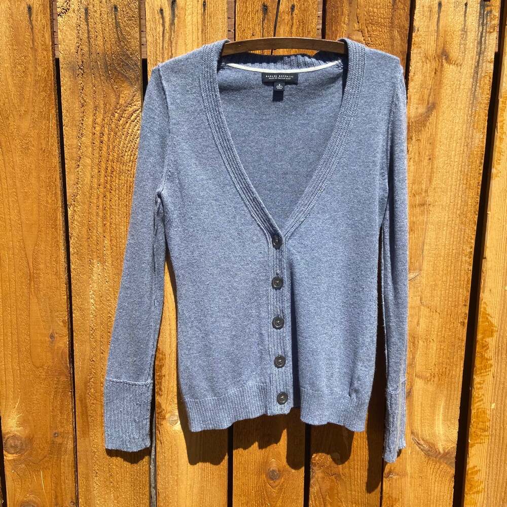 Banana Republic Wool Blend Button Up Cardigan